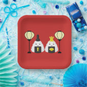 Assiettes En Carton Hina Matsuri Onigiri (Fête)