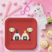 Assiettes En Carton Hina Matsuri Onigiri (Fête)