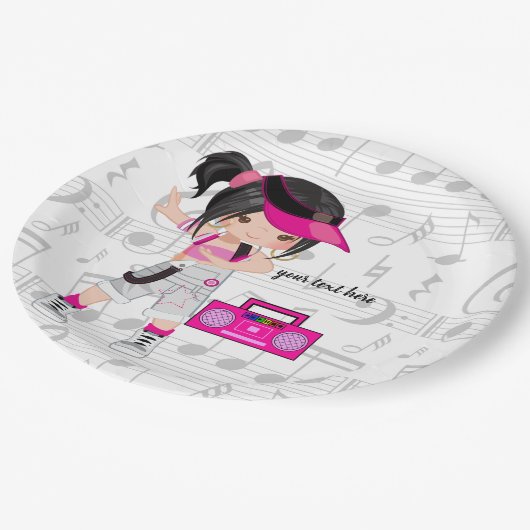 Assiettes En Carton Hip hop (Angle)