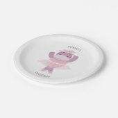 Assiettes En Carton Hippo Ballerina (Angle)