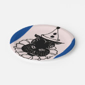 Assiettes En Carton hippo dans un casquette de fête (Angle)