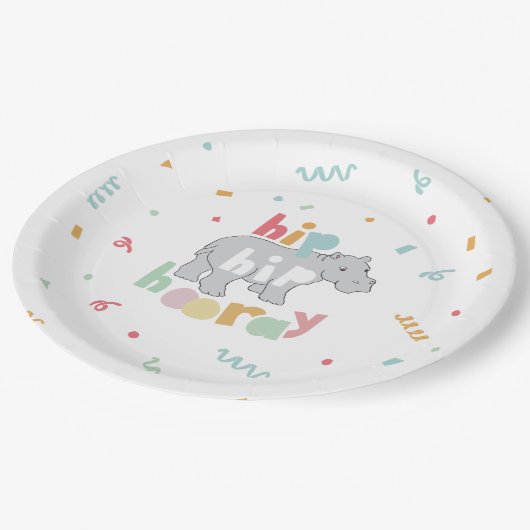 Assiettes En Carton Hippo Hippopotamus
