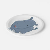 Assiettes En Carton Hippopotame (Angle)