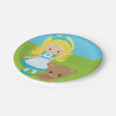 Assiettes En Carton Histoire de Fairytale Goldilocks et trois ours (Angle)