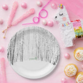 Assiettes En Carton Histoire de Noël blanche (Fête)