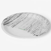 Assiettes En Carton Histoire de Noël blanche (Angle)