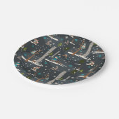 Assiettes En Carton Hiver l'Woodland (Angle)