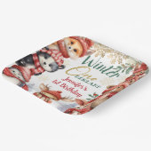 Assiettes En Carton Hiver ONE derland Animaux Noël 1er anniversaire (Angulaire)