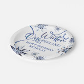 Assiettes En Carton Hiver Onederland 1er anniversaire (Angle)