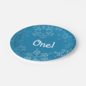 Assiettes En Carton Hiver Onederland Flocon de neige 1ère fête d'anniv (Angle)
