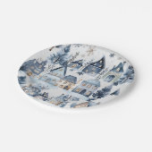 Assiettes En Carton Hiver Onederland Maisons de Noël Anniversaire (Angle)