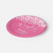 Assiettes En Carton Hiver ONEDERLAND Pink Winter Birday Party (Angle)