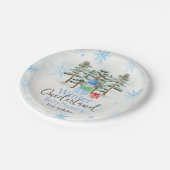 Assiettes En Carton Hiver Onederland Premier anniversaire mignon snowm (Angle)