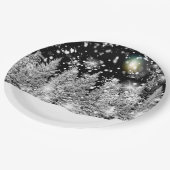 Assiettes En Carton Hiver Solstice neige (Angle)