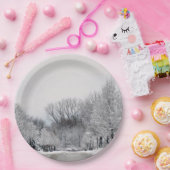 ASSIETTES EN CARTON HIVER WONDERLAND (Fête)