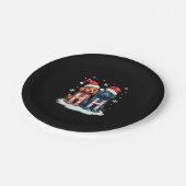 Assiettes En Carton Ho Ho Ho Great Pyrenees Dog Lover Christmas Santa  (Angle)