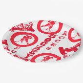 Assiettes En Carton Hockey (Angle)