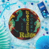 ASSIETTES EN CARTON HOCKEY (Fête)