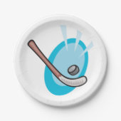 Assiettes En Carton Hockey Sport (Devant)