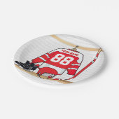 Assiettes En Carton Hockey sur glace du Jersey (Angle)