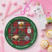 Assiettes En Carton Hogmanay Premiers cadeaux de pied Clan Stewart Tar (Fête)