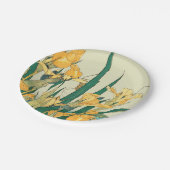 Assiettes En Carton Hokusai grasshopper et iris Japon (Angle)