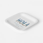 Assiettes En Carton Hola Beach Mexique Destination Mariage (Angulaire)