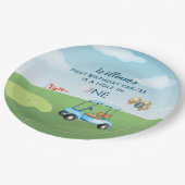 Assiettes En Carton Hole In One Boy Golf Par tee 1er Anniversaire (Angle)