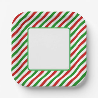 Assiettes En Carton Holiday Candy Cane Paper Plates