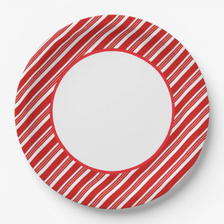 Assiettes En Carton Holiday Candy Cane Paper Plates