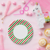 Assiettes En Carton Holiday Candy Cane Paper Plates (Fête)