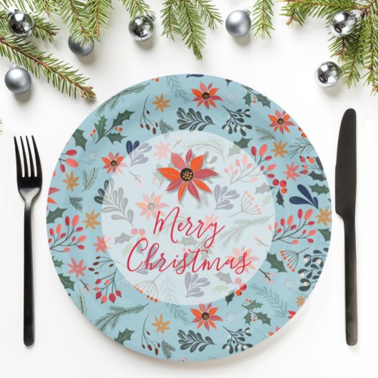 Assiettes En Carton Holiday Christmas