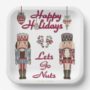 Assiettes En Carton Holiday Nutcracker
