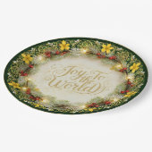 Assiettes En Carton Holiday Paper Plates (Angle)