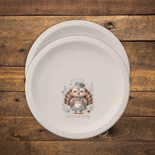 Assiettes En Carton Holiday Turquie Ajouter un texte personnalisé