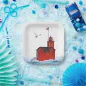 Assiettes En Carton Holland Michigan Big Red Lighthouse (Fête)