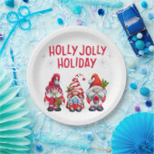 Assiettes En Carton Holly Jolly Gnomes Holiday (Fête)