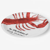 Assiettes En Carton Homard Fête d'anniversaire à thème (Angle)