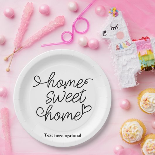 Assiettes En Carton home sweet home, Papier Plaque serviettes (Fête)
