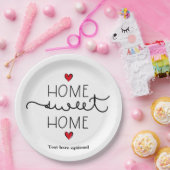 Assiettes En Carton home sweet home, Plaque de papier (Fête)