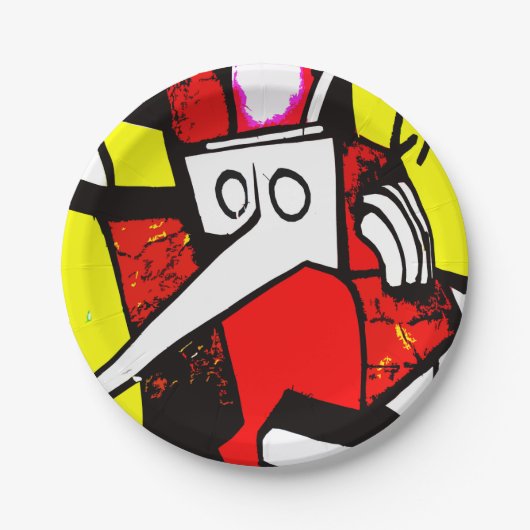 Assiettes En Carton Hominid (Devant)