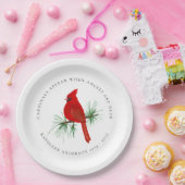 Assiettes En Carton Hommage au Cardinal Remembrance (Fête)