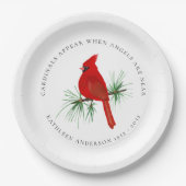 Assiettes En Carton Hommage au Cardinal Remembrance (Devant)