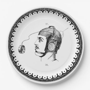 Assiettes En Carton Homme à vapeur vintage