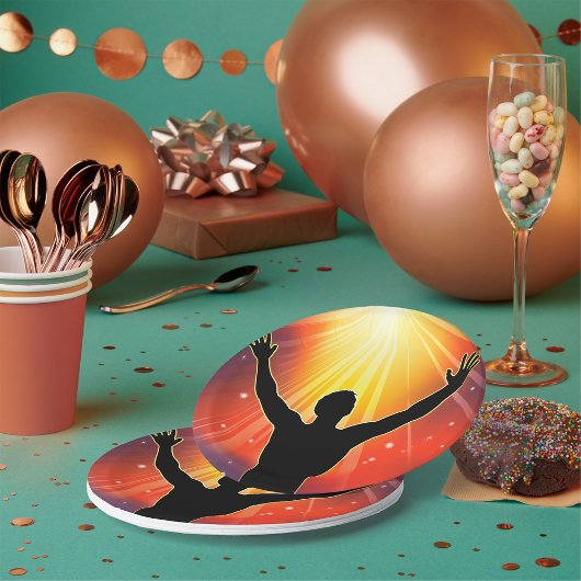 Assiettes En Carton Homme avec les armoiries Plaques en papier