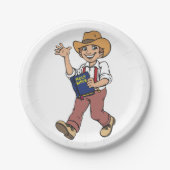 Assiettes En Carton Homme Avec Une Bible (Devant)