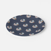 Assiettes En Carton Homme de l'espace Fusée spatiale Lune (Angle)