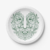 Assiettes En Carton Homme vert (Devant)