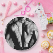 Assiettes En Carton Hommes Dessin D'art Cool Corps Musclé Homme Mignon (Fête)