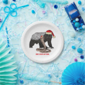 Assiettes En Carton Honey Badger versets Snake Badass Noël (Fête)